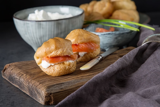 Passover bagel sandwiches